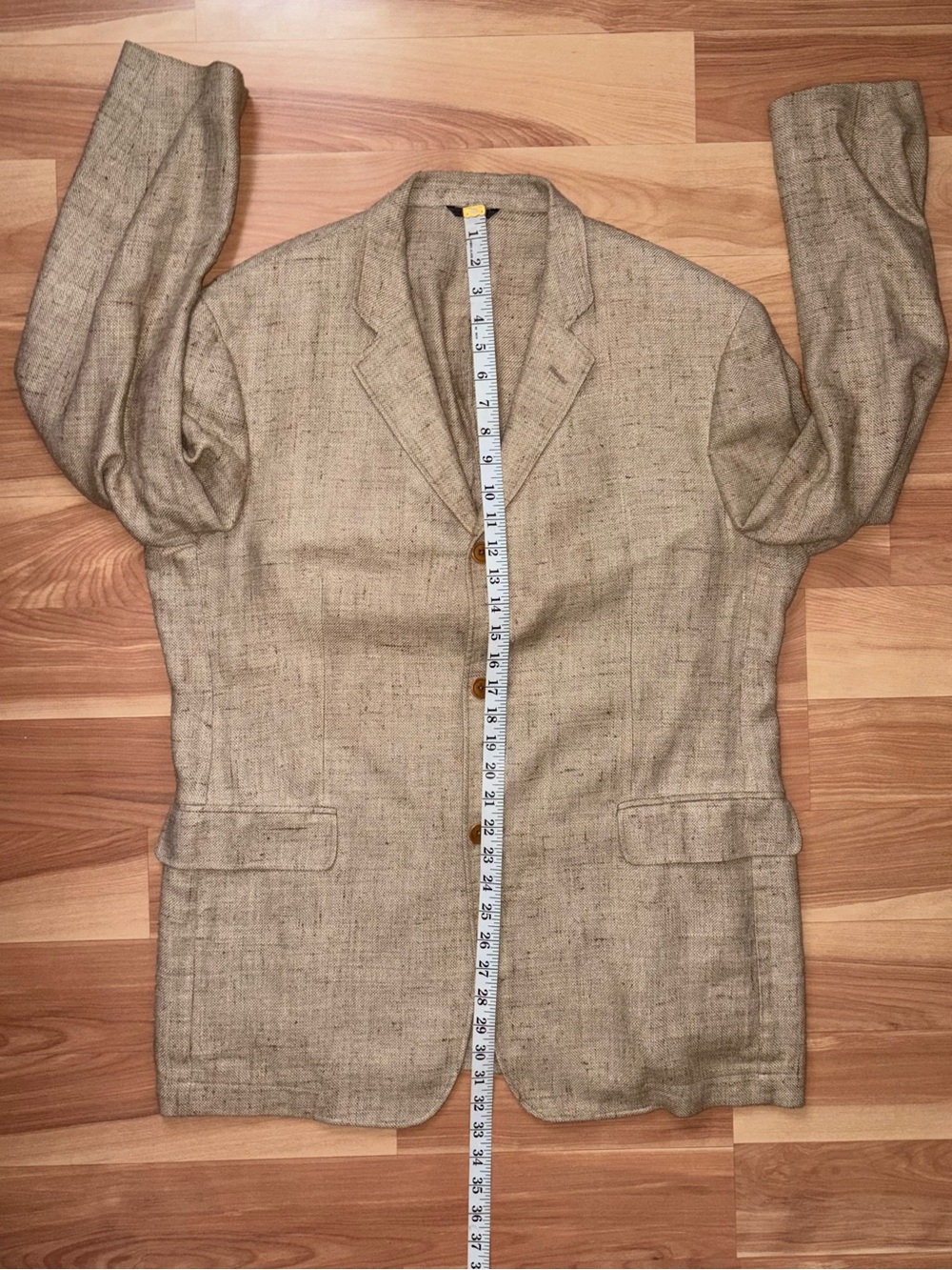 John Varvatos $1790 Italian Linen/Silk Blazer Size 44 XL Resort Old Money Rustic - Picture 6 of 16
